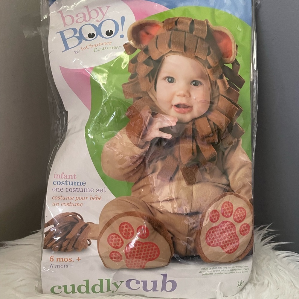 Baby Boo Cuddly Cub lion cub baby costume size 6+months